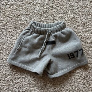 Essentials Gray Kids Shorts